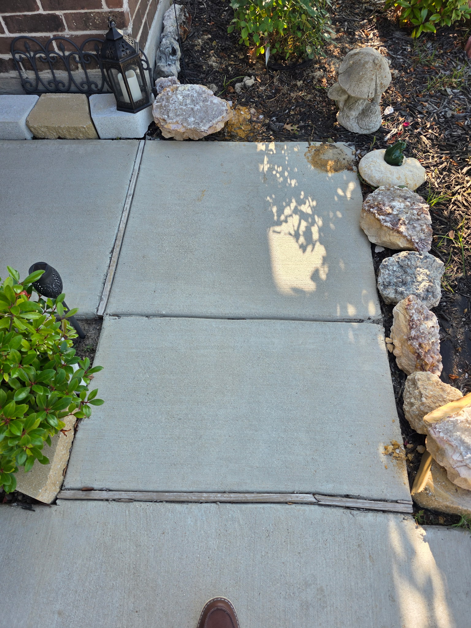 Front porch before cleaning