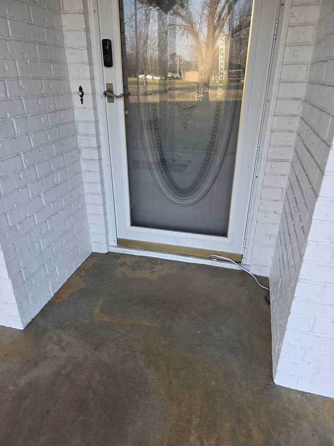 Front stoop after cleaning